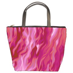 Lesbian Pride Abstract Smokey Shapes Bucket Bag by VernenInk