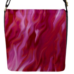 Lesbian Pride Abstract Smokey Shapes Flap Closure Messenger Bag (s) by VernenInk