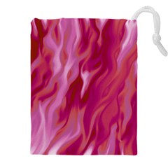 Lesbian Pride Abstract Smokey Shapes Drawstring Pouch (4xl) by VernenInk