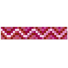 Lesbian Pride Pixellated Zigzag Stripes Large Flano Scarf 