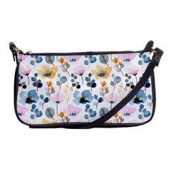 Watercolor Floral Seamless Pattern Shoulder Clutch Bag by TastefulDesigns