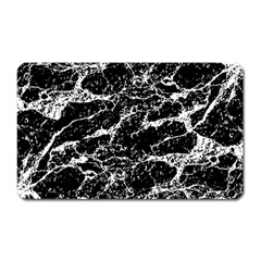 Black And White Abstract Textured Print Magnet (rectangular) by dflcprintsclothing