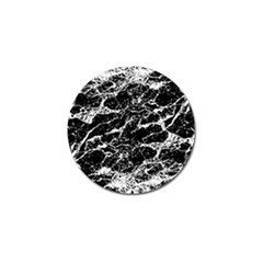 Black And White Abstract Textured Print Golf Ball Marker (10 Pack) by dflcprintsclothing