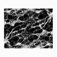 Black And White Abstract Textured Print Small Glasses Cloth by dflcprintsclothing