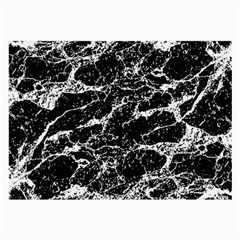 Black And White Abstract Textured Print Large Glasses Cloth (2 Sides) by dflcprintsclothing