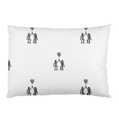 Love Symbol Drawing Pillow Case by dflcprintsclothing