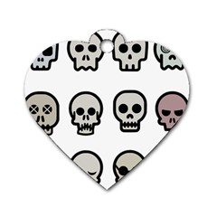 Avatar Emotions Icon Dog Tag Heart (two Sides)