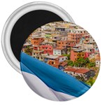 Santa Ana Hill, Guayaquil Ecuador 3  Magnets Front