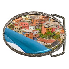 Santa Ana Hill, Guayaquil Ecuador Belt Buckles by dflcprintsclothing