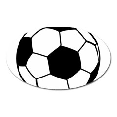 Soccer Lovers Gift Oval Magnet by ChezDeesTees