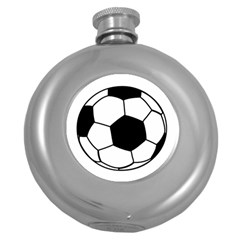 Soccer Lovers Gift Round Hip Flask (5 Oz)