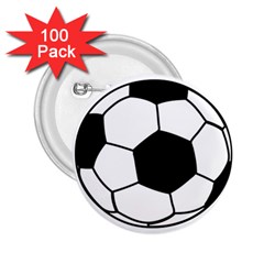 Soccer Lovers Gift 2 25  Buttons (100 Pack)  by ChezDeesTees