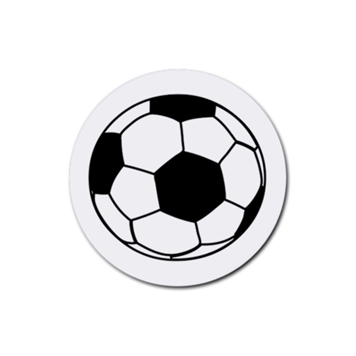 Soccer Lovers Gift Rubber Round Coaster (4 pack) 