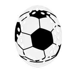 Soccer Lovers Gift Ornament (oval Filigree) by ChezDeesTees