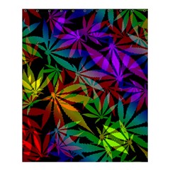 Ganja In Rainbow Colors, Weed Pattern, Marihujana Theme Shower Curtain 60  X 72  (medium)  by Casemiro