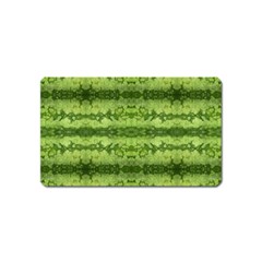Watermelon Pattern, Fruit Skin In Green Colors Magnet (name Card) by Casemiro