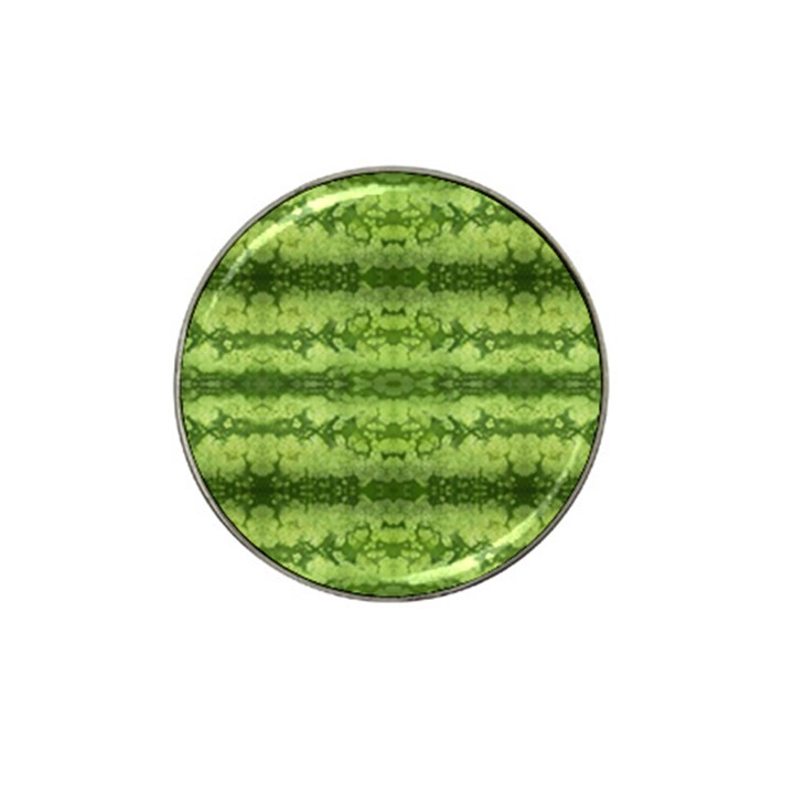 Watermelon pattern, fruit skin in green colors Hat Clip Ball Marker (4 pack)