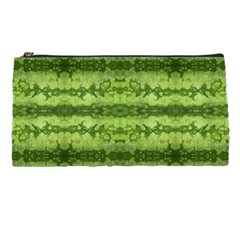 Watermelon Pattern, Fruit Skin In Green Colors Pencil Case by Casemiro