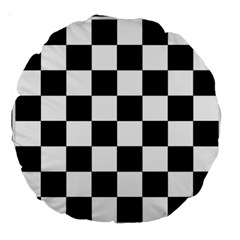 Chess Board Background Design Large 18  Premium Round Cushions