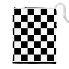 Chess Board Background Design Drawstring Pouch (4xl)