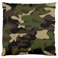 Texture Military Camouflage-repeats Seamless Army Green Hunting Standard Flano Cushion Case (two Sides)