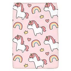Cute Unicorn Rainbow Seamless Pattern Background Removable Flap Cover (l)