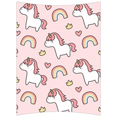 Cute Unicorn Rainbow Seamless Pattern Background Back Support Cushion by Vaneshart