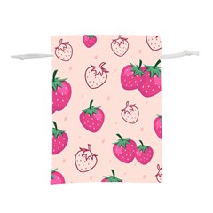 Seamless Strawberry Fruit Pattern Background Lightweight Drawstring Pouch (s)