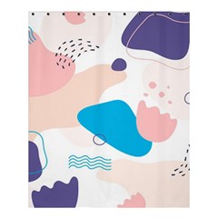 Hand Drawn Abstract Organic Shapes Background Shower Curtain 60  X 72  (medium) 