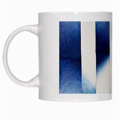 Blue Strips White Mugs