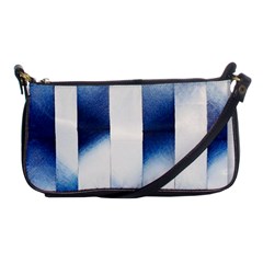 Blue Strips Shoulder Clutch Bag by Sparkle