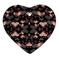 Shiny Hearts Heart Ornament (two Sides) by Sparkle