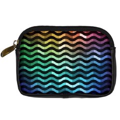 Digital Waves Digital Camera Leather Case by Sparkle