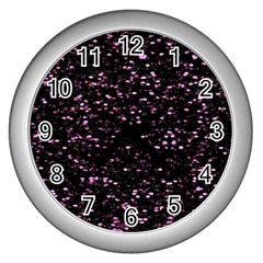 Digital Polka Wall Clock (silver) by Sparkle