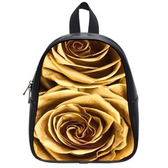 Gold Roses School Bag (small) by Sparkle