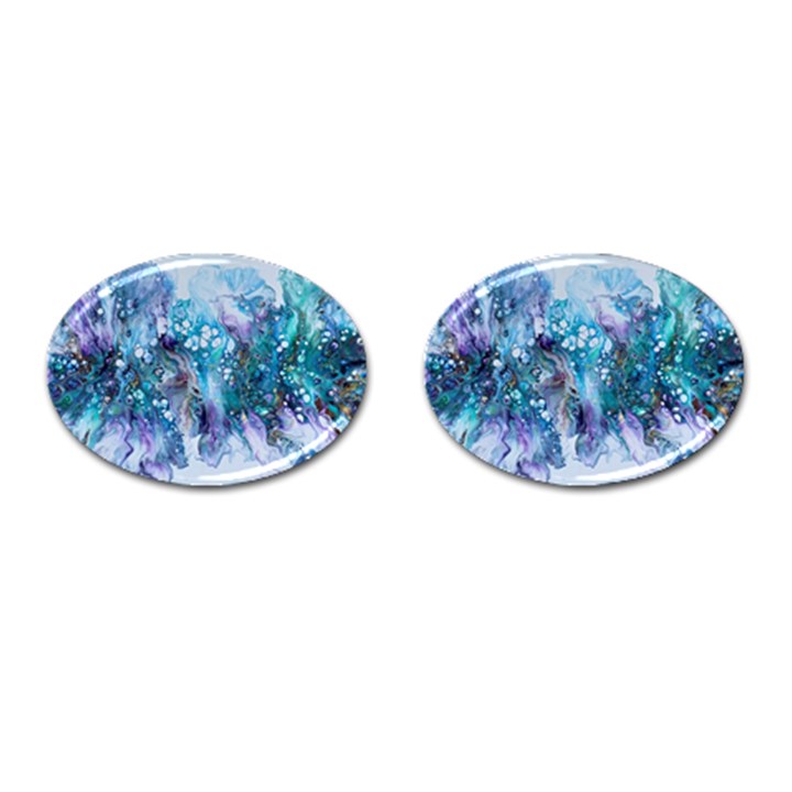 Sea anemone  Cufflinks (Oval)