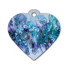 Sea Anemone  Dog Tag Heart (two Sides) by CKArtCreations