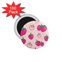 Seamless-strawberry-fruit-pattern-background 1 75  Magnets (100 Pack) 