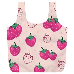 Seamless-strawberry-fruit-pattern-background Full Print Recycle Bag (xxl) by Vaneshart