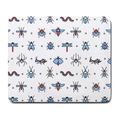 Insects-icons-square-seamless-pattern Large Mousepads by Vaneshart