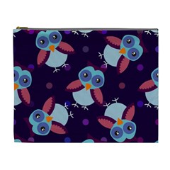 Owl-pattern-background Cosmetic Bag (xl)