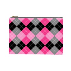 Seamless-argyle-pattern Cosmetic Bag (large)