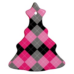 Seamless-argyle-pattern Ornament (christmas Tree) 