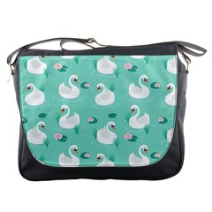 Elegant-swan-seamless-pattern Messenger Bag