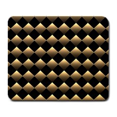 Golden-chess-board-background Large Mousepads