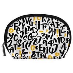 Letters-pattern Accessory Pouch (large)