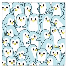 Penguins Pattern Large Satin Scarf (square)