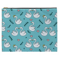 Elegant-swan-pattern-design Cosmetic Bag (xxxl)