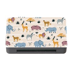 Wild Animals Seamless Pattern Memory Card Reader With Cf