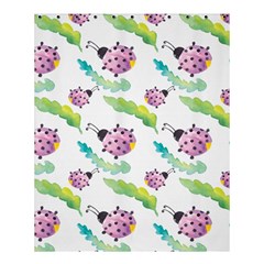 Watercolor Pattern With Lady Bug Shower Curtain 60  X 72  (medium)  by Vaneshart